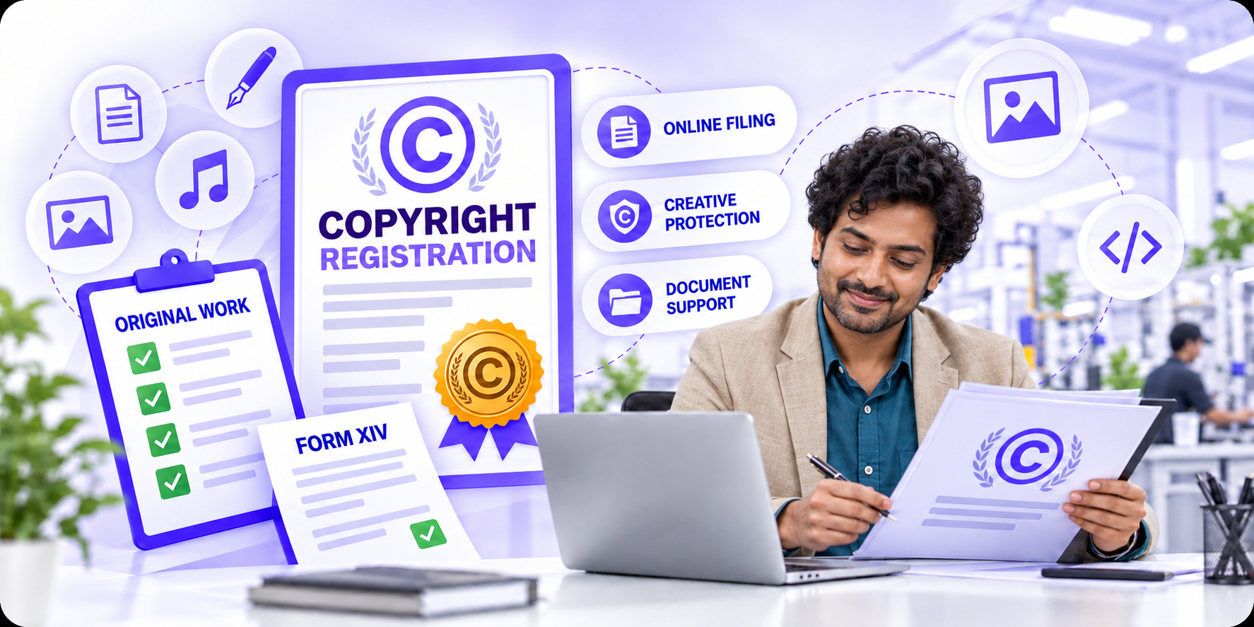 Copyright registration support